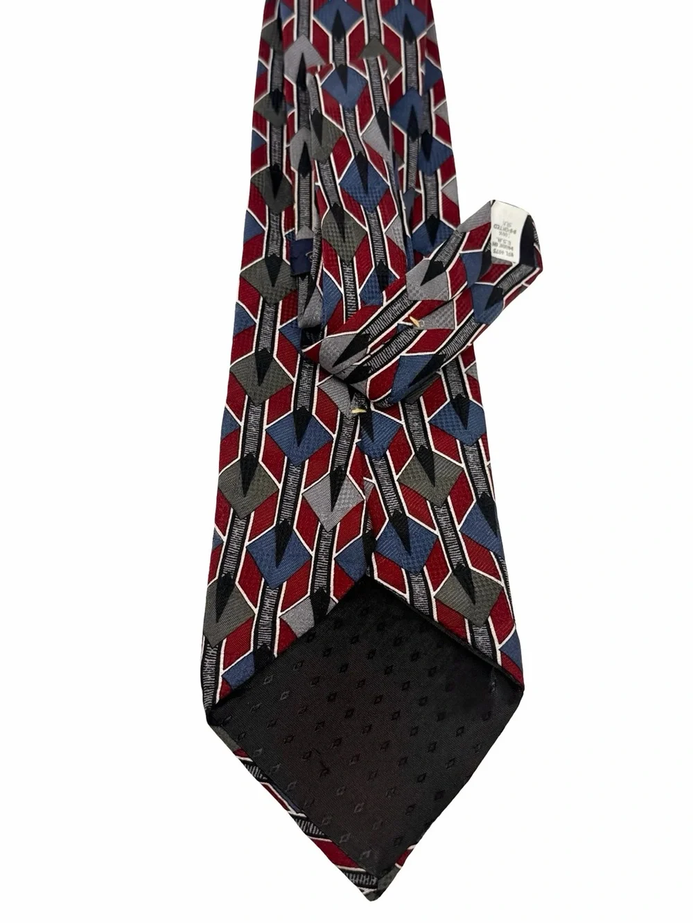 Oscar De La Renta Geometric Novelty Pencil Silk Neck Tie